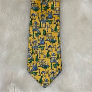 Salvatore Ferragamo Pines of Rome Silk Tie